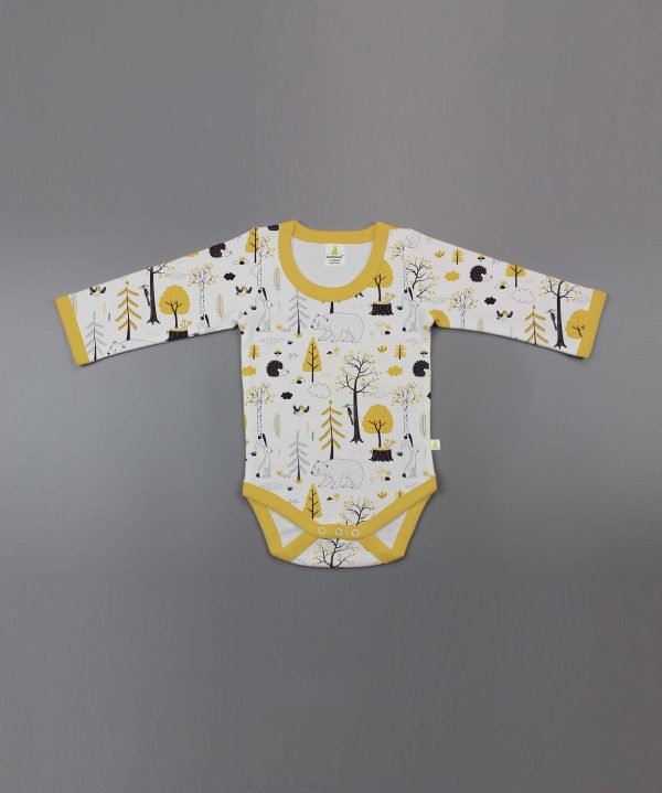 Yellow Kingdom Full Sleeve Bodysuit - imababywear