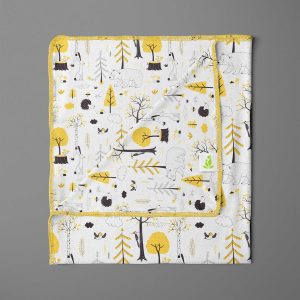 Yellow Kingdom Receiving Blanket - imababywear