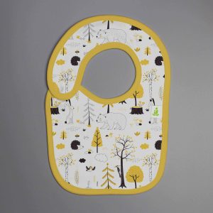 Yellow Kingdom Reversible Bib - imababywear