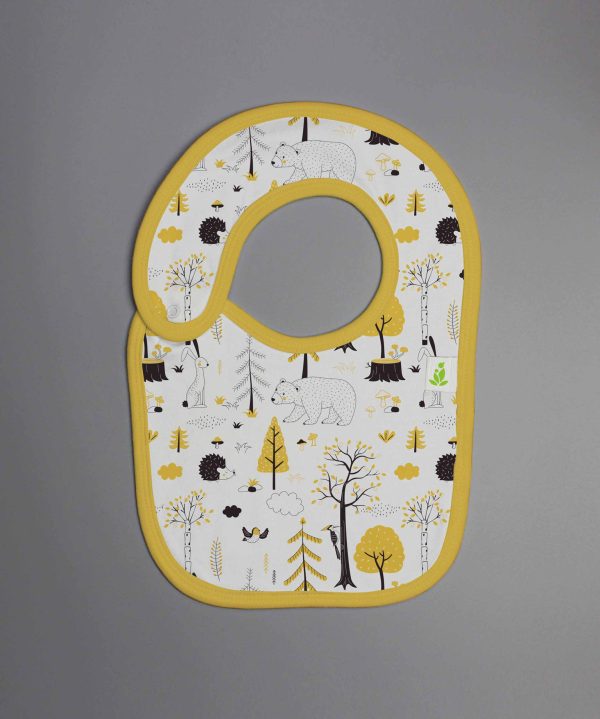 Yellow Kingdom Reversible Bib - imababywear