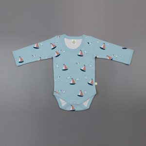 Nautical Full Sleeve Bodysuit - imababywear