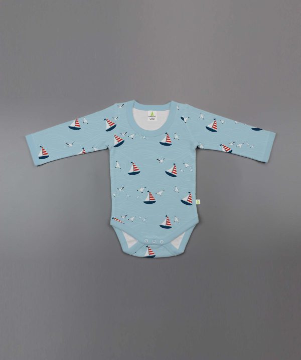 Nautical Full Sleeve Bodysuit - imababywear