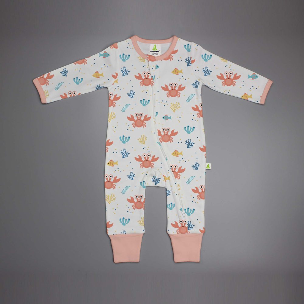 Miss Flamingo Short Sleeve Zipsuit