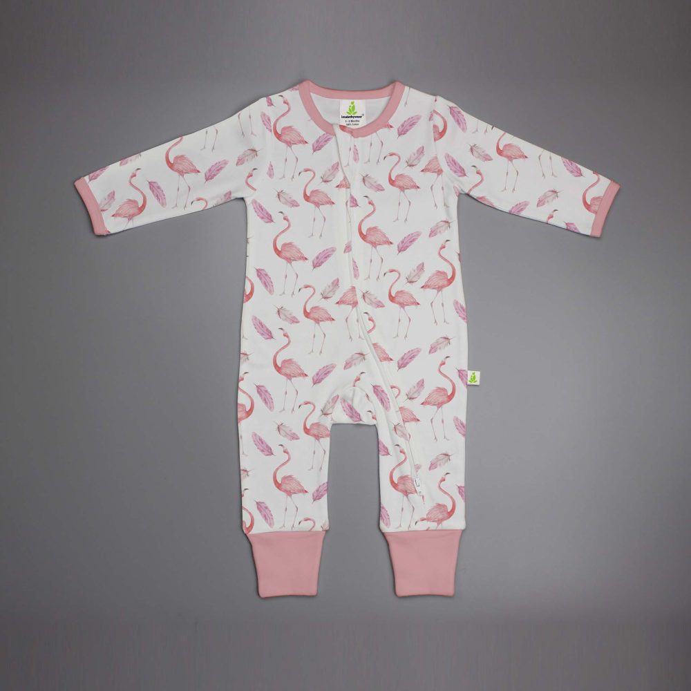 Imababywear Long Sleeve Zipsuit- Woodland main image 1