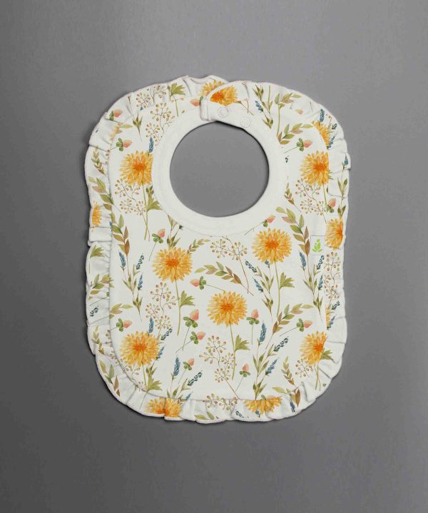 Floral Garden Frill Bib-imababywear