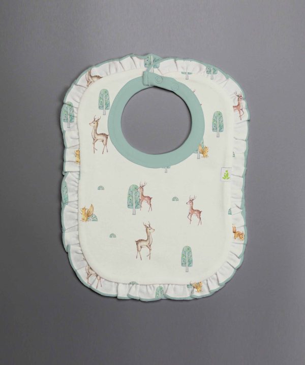 Taiga Deer Frill Bib-imababywear