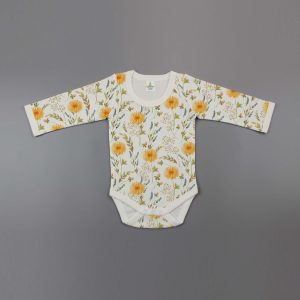 Floral Garden Full Sleeve Bodysuit-imababywear