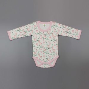 Pink Alpaca Full sleeve Bodysuit-imababywear