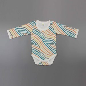 Motley Stripes Full Sleeve Bodysuit-imababywear