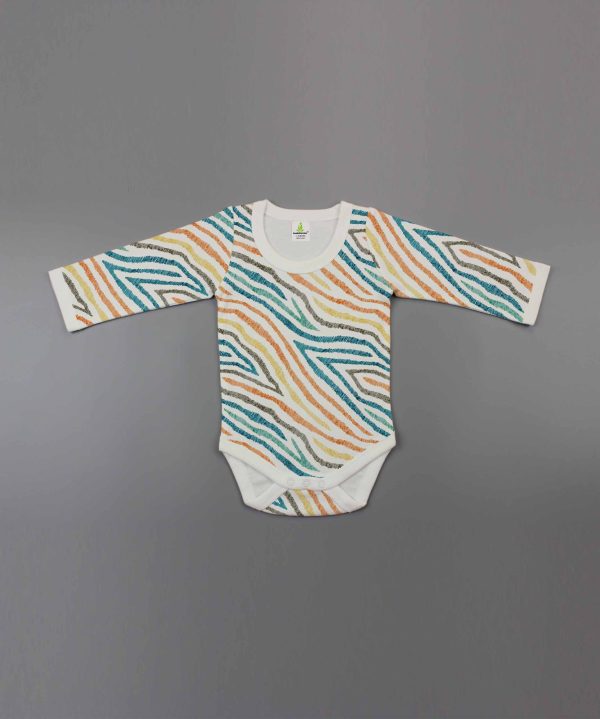 Motley Stripes Full Sleeve Bodysuit-imababywear