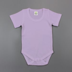 Lilac Half Sleeve Bodysuit-imababywear