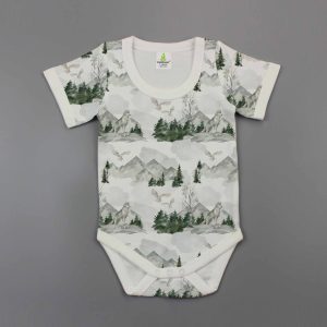 Rainforest Half Sleeve Bodysuit-imababywear