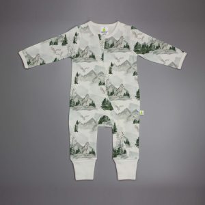 Rainforest Long Sleeve Zipsuit-imababywear