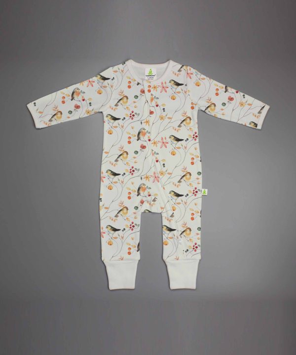 Little Finch Long Sleeve Zipsuit-imababywear