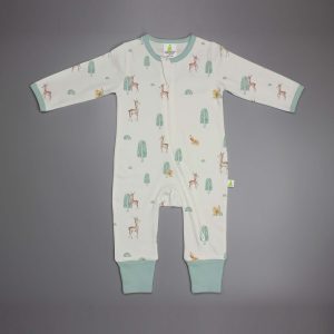 Taiga Deer Long Sleeve Zipsuit-imababywear