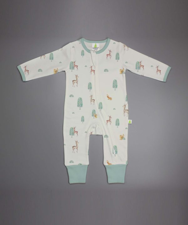 Taiga Deer Long Sleeve Zipsuit-imababywear