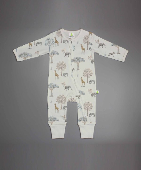 Forest Friends Long Sleeve Zipsuit-imababywear