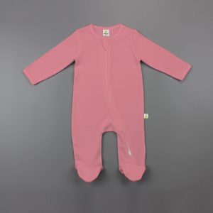 Strawberry Long Sleeve Zipsuit With Feet-imababywear