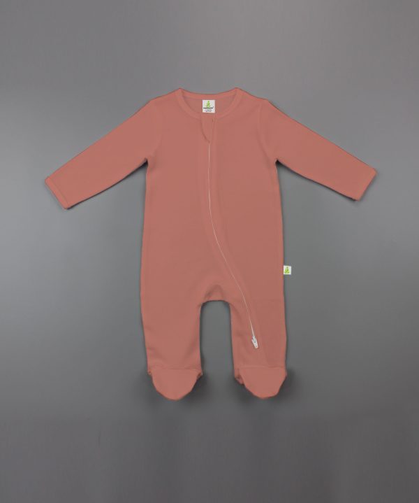 Rosetta Long Sleeve Zipsuit With Feet-imababywear