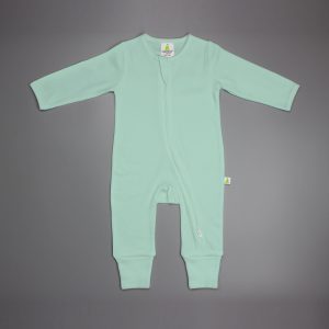 Mint Long Sleeve Zipsuit-imababywear