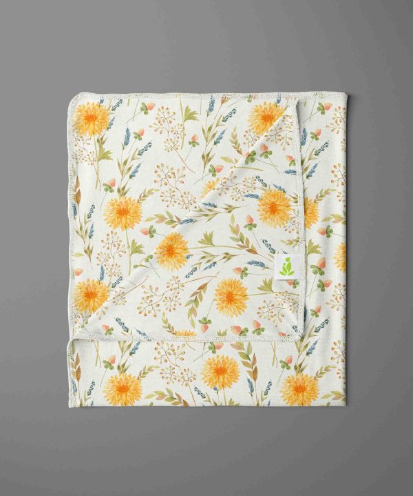 Floral Garden Receiving Blanket-imababywear