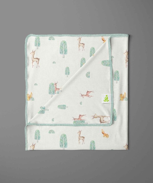 Taiga Deer Receiving Blanket-imababywear