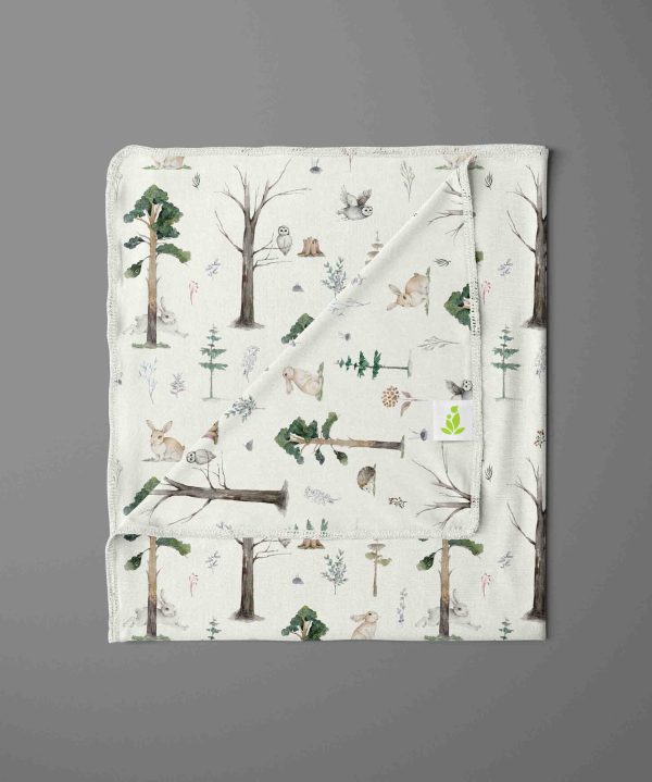 Tropical Woods Receiving Blanket-imababywear